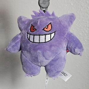 Pokemon Gengar Purple Plush Toy Keychain